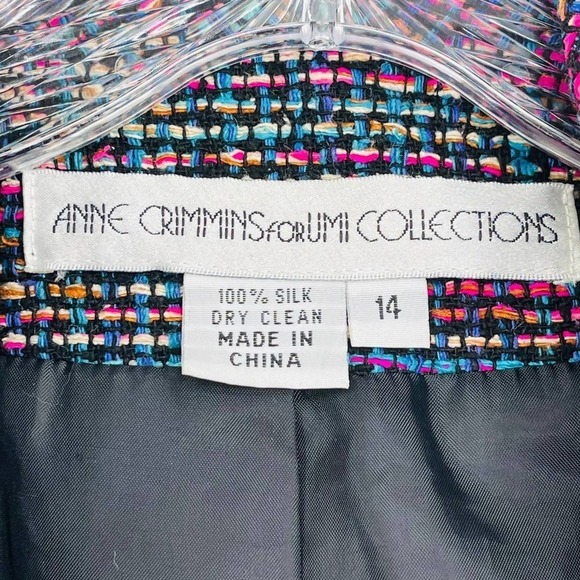 Vintage Anne Crimmins for UMI Silk Structured Blazer - Picture 4 of 6